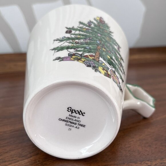Spode Christmas Tree Star Handle Mug England Vintage 2003 Hard-to-Find S3324-A3 - Picture 10 of 11